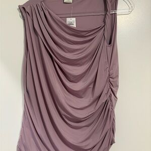 Elegant Mauve Draped Women's top